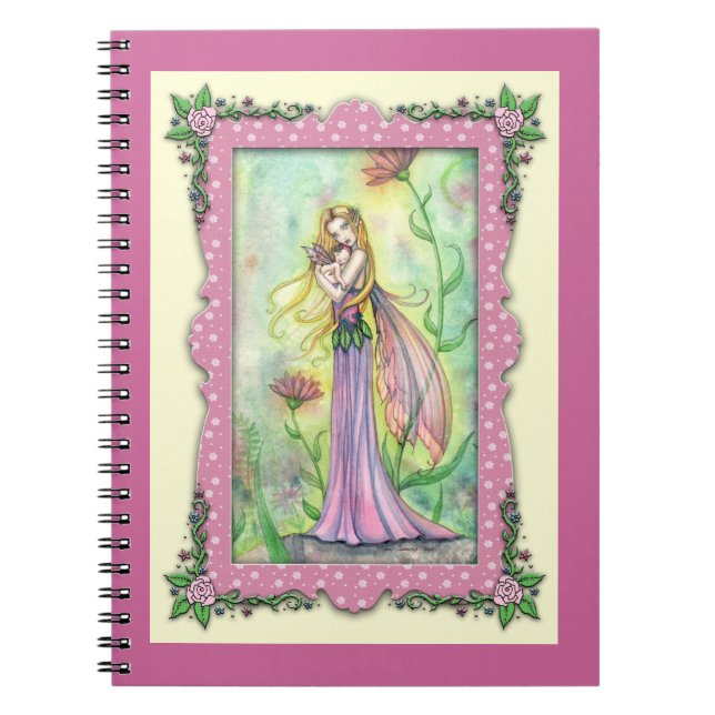 Espiral Nenhum Presente Maior Caderno da Mãe e do Bebê Fad (Frente)