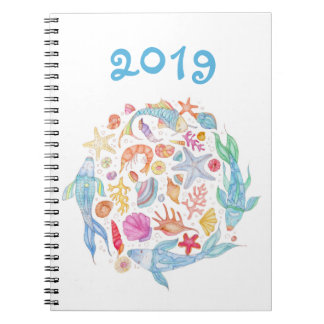 Espiral Nós amamos o mar! Um caderno do design para 2019