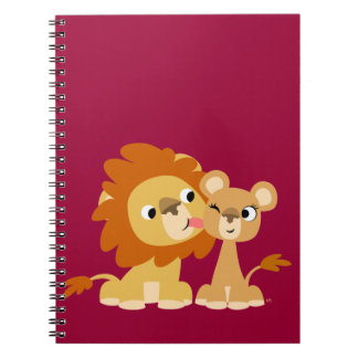 Espiral O beijo: Caderno bonito do casal do leão dos