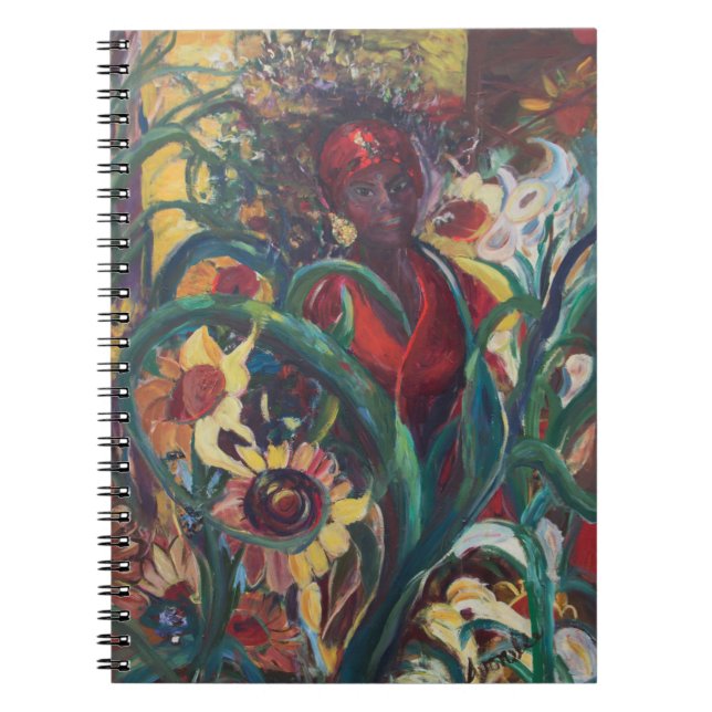 Espiral O caderno da mulher do girassol (Frente)