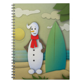 Espiral O Caderno do Boneco de Neve de Verão