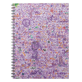 Espiral O Doodle guerreia caderno
