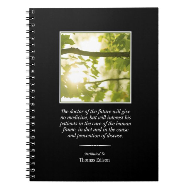 Espiral O doutor do caderno futuro da quiroterapia (Frente)