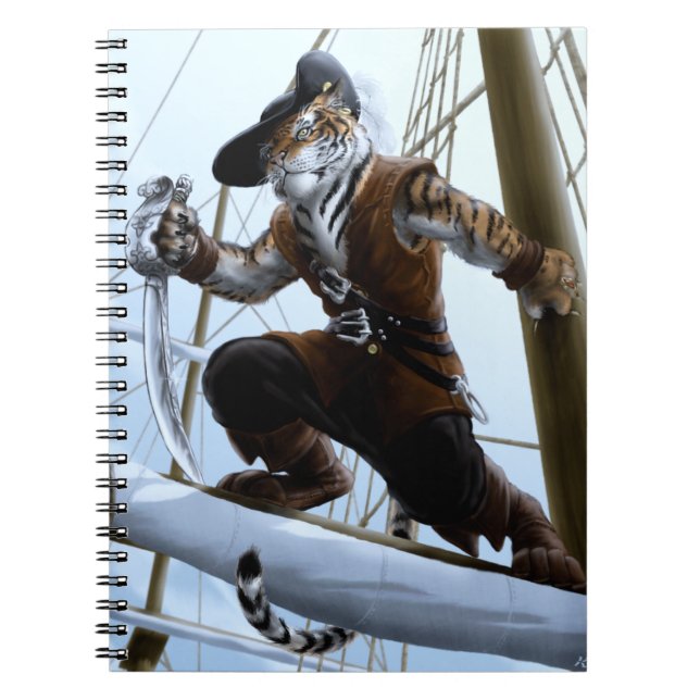 Espiral O n do Puss carreg o caderno (Frente)