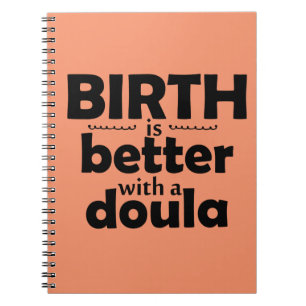 Espiral O nascimento é melhor com um doula - caderno