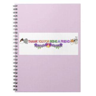 Espiral Obrigado por Ser um Amigo Caderno Oficial