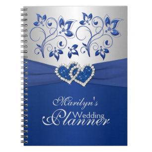 Espiral Os azuis marinhos, prateiam o caderno floral