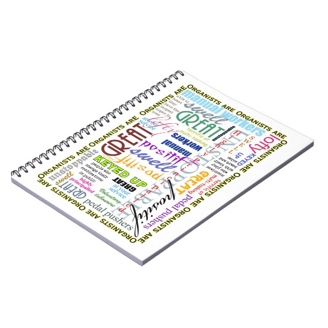 Espiral Os organistas são tudo caderno (Left Side)