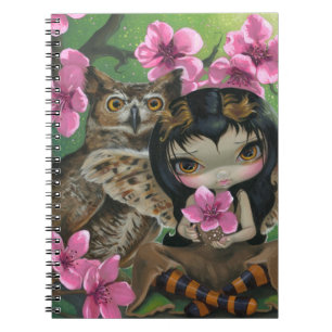 Espiral "Owlyn caderno na primavera"