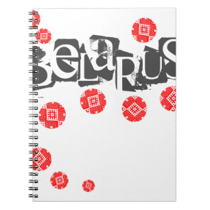 Espiral Padrão Folclórico Belarus Беларусь Caderno