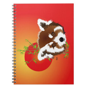 Espiral Panda pequena caderno (Ailurus fulgens)