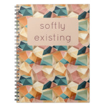 Pastel Geométrico Pop | Caderno Personalizado Joia