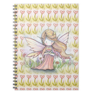 Espiral Pequena Fada com Caderno do Coração