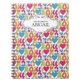 Espiral personalizada bonito - cadernos