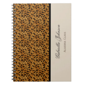 Espiral Personalizado: Caderno do impressão do leopardo