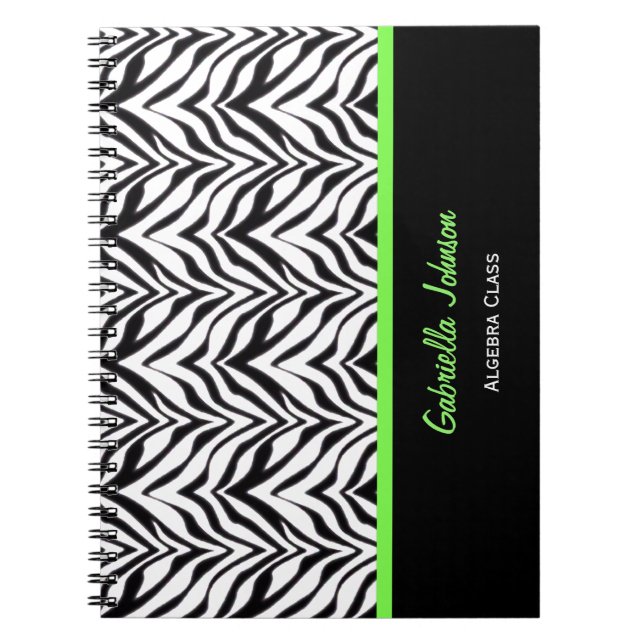 Espiral Personalizado: Verde aparado: Caderno do impressão (Frente)