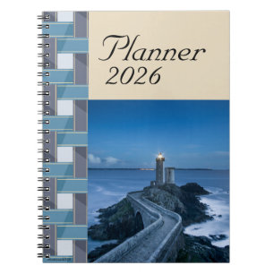 Espiral Planejador Caderno 2026 Azul Mar Sereno
