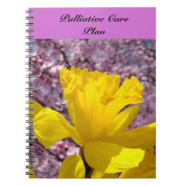 Espiral Plano de Cuidados Paliativos caderno Flores de Cer