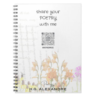 Espiral “Poesia Pintada Suavemente” – Caderno