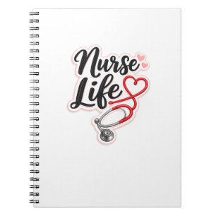 Espiral Presente de Caderno da Vida de Enfermeira para Enf