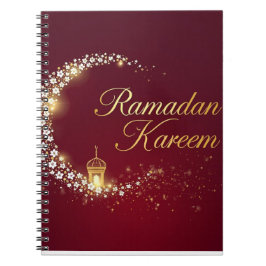 Espiral Presente do caderno deles no Ramadan Kareem