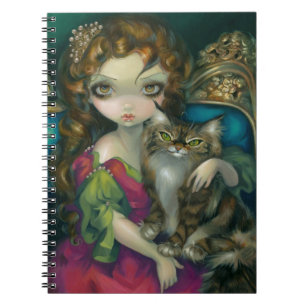 Espiral "Princesa com o caderno de um gato de racum de