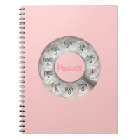 Princesa Giratório Telefone Caderno
