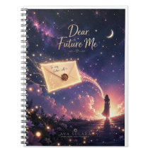 "Querido Eu Futuro" Caderno Sonhador Celestial