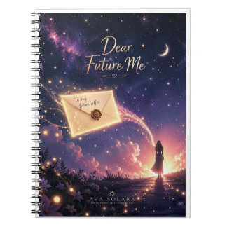 Espiral "Querido Eu Futuro" Caderno Sonhador Celestial