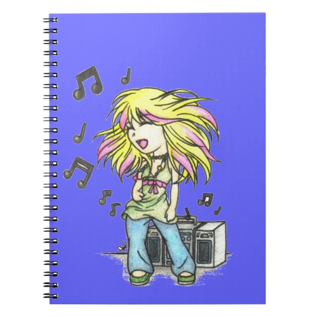 Espiral Rockin' Out -  Caderno (Frente)