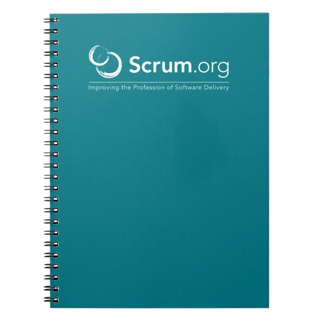 Espiral Scrum.org marcou o caderno (Frente)