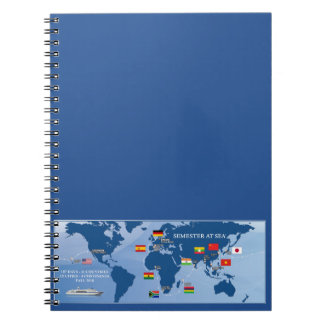 Espiral Semestre no caderno 2018 da queda do mar