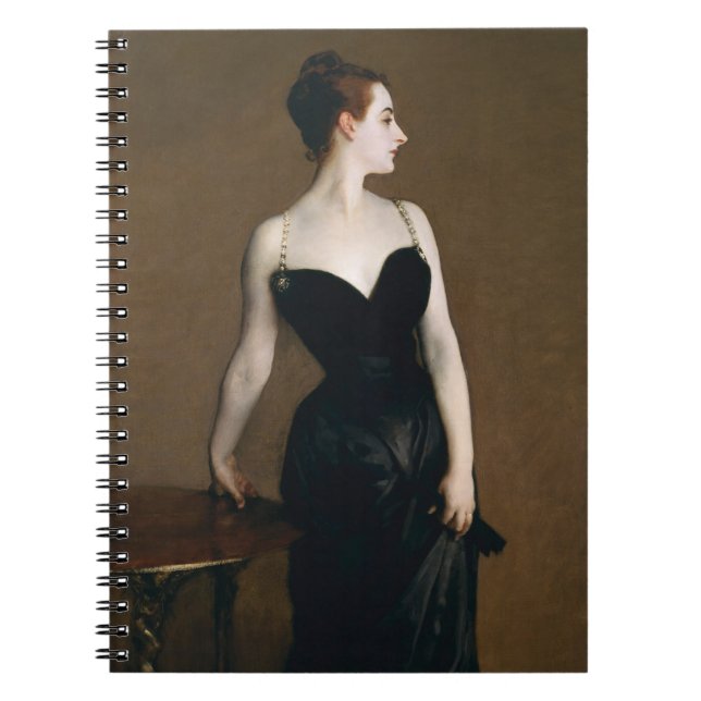Espiral Senhora X Caderno de John Singer Sargent (Frente)