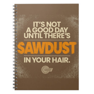 Espiral Serragem em seu cabelo, caderno dos Woodworkers
