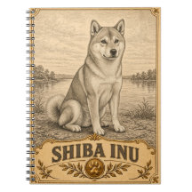 Shiba Inu, Caderno de Herança Vintage do Cachorro