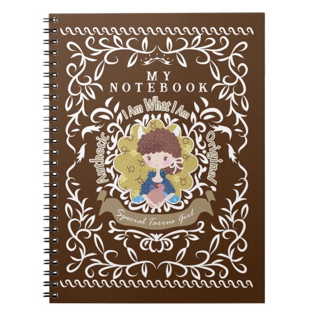 Espiral Signo de Touro. Caderno (Frente)