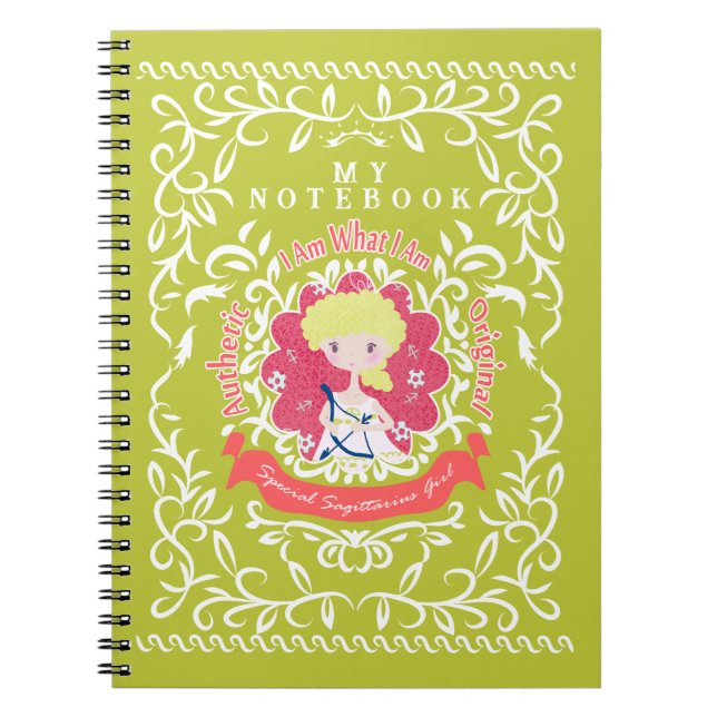 Espiral Sinal de Sagitário. Caderno (Frente)
