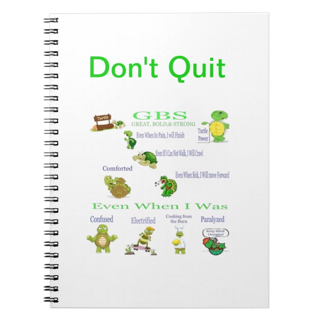 Espiral síndrome da barra do guillain do caderno (Frente)