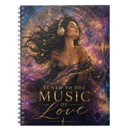 Espiral Sintonizado com a Música do Amor Caderno Inspirado
