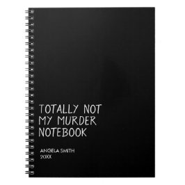 Espiral Totalmente Não Meu Caderno de Assassinato – Humor 