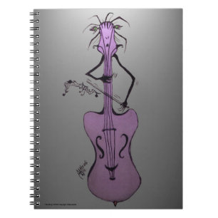 Espiral Violoncelo/verticalmente caderno da banda de