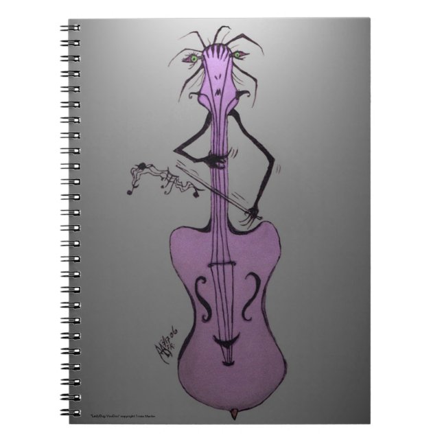 Espiral Violoncelo/verticalmente caderno da banda de (Frente)