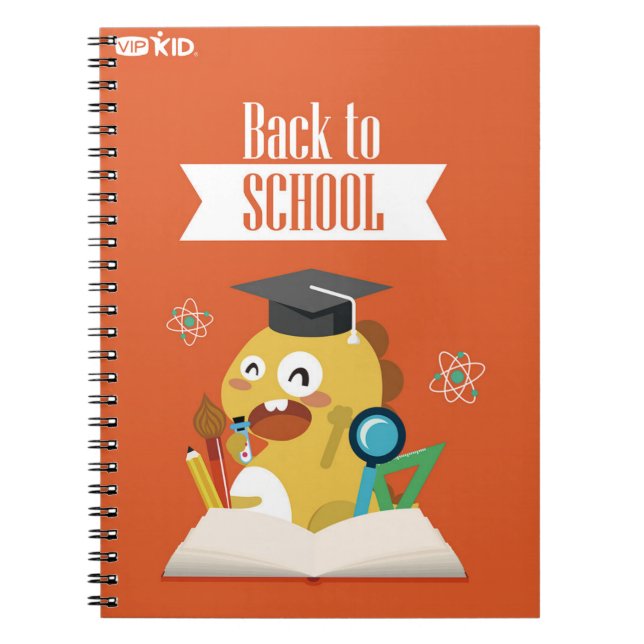 Espiral VIPKID de volta ao caderno 1 da escola (Frente)