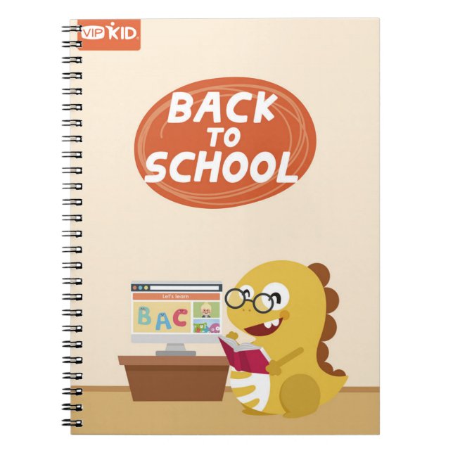 Espiral VIPKID de volta ao caderno 5 da escola (Frente)