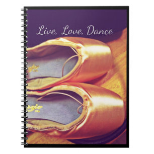 Espiral Vivo, amor, caderno de Personalizable da dança