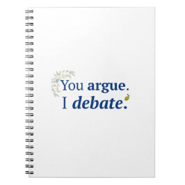 Espiral Você argumenta. Eu debato caderno