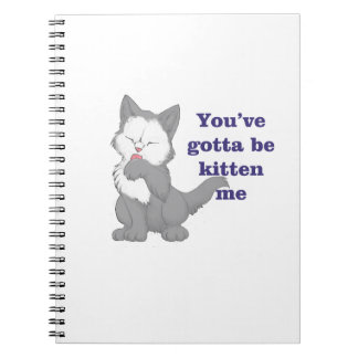 Espiral Você conseguiu ser gatinho mim caderno