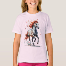 Espírito Ardente - Camiseta de Cavalos Majestosos