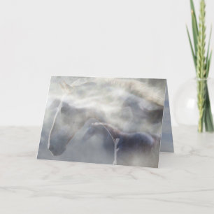 "Espírito cartão de simpatia do cavalo"