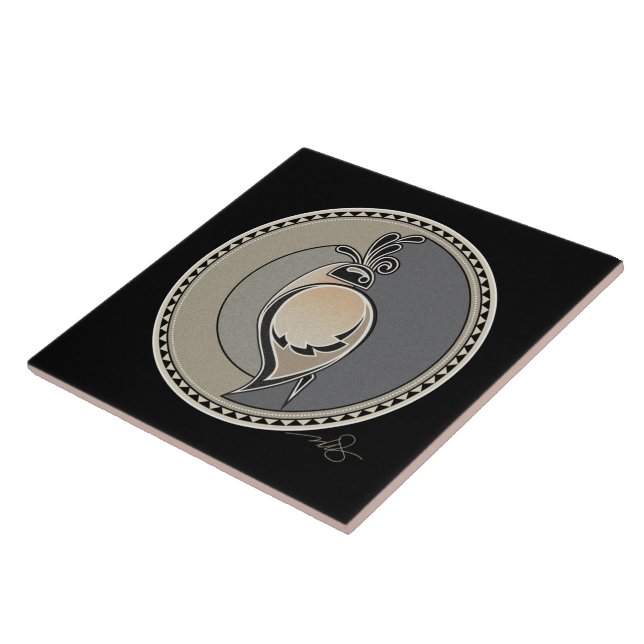 Espírito De Azulejo De Cerâmica De Quail (Lateral)